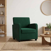 Fauteuil fluweel donkergroen 70x79x78 cm