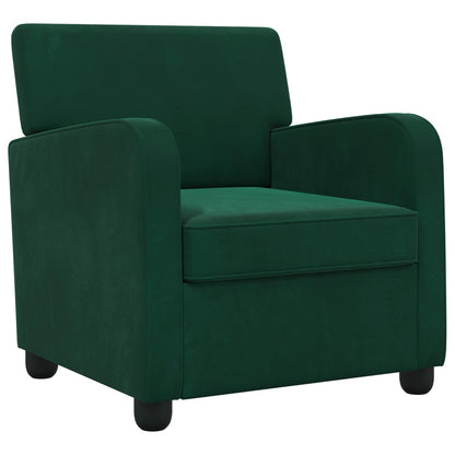 Fauteuil Donkergroen fluweel