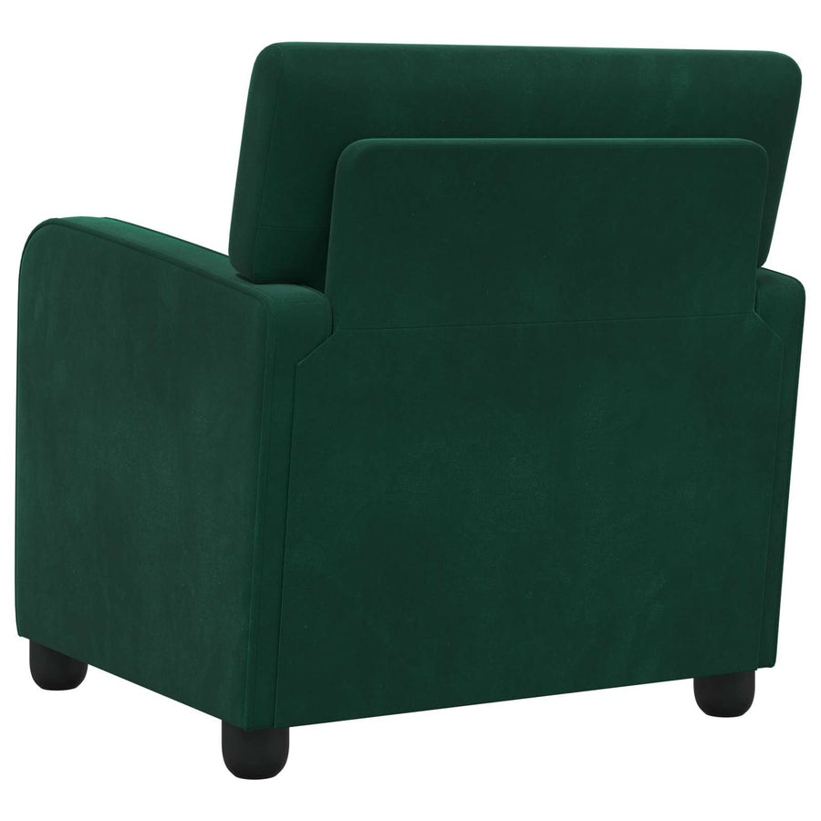 Fauteuil Donkergroen fluweel