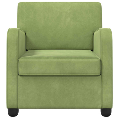 Fauteuil Lichtgroen fluweel