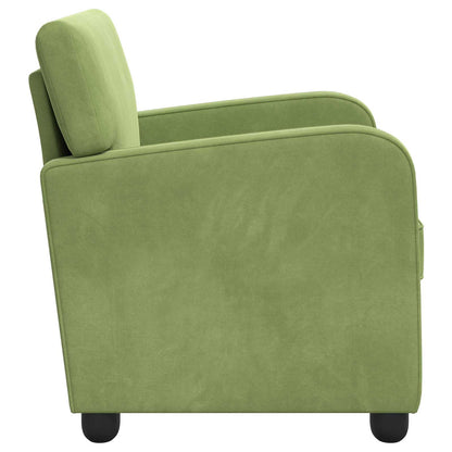 Fauteuil Lichtgroen fluweel