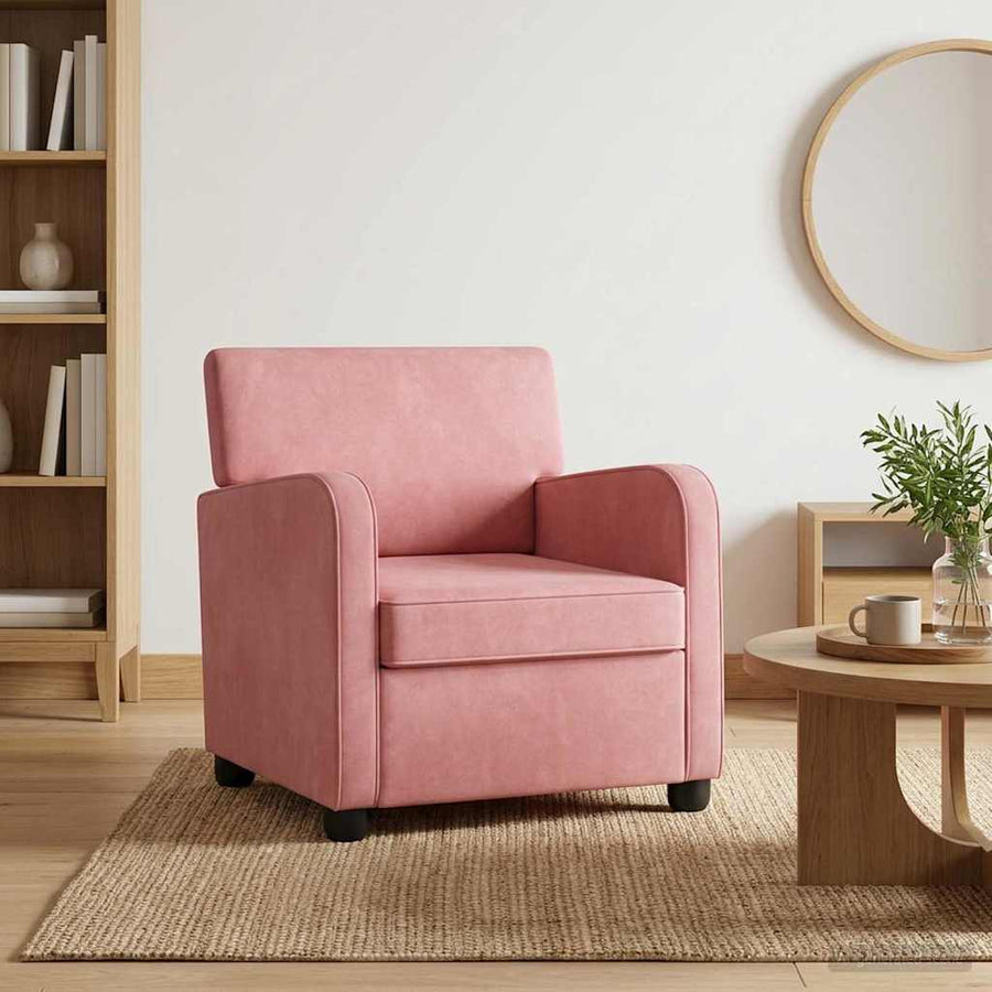 Fauteuil Roze fluweel