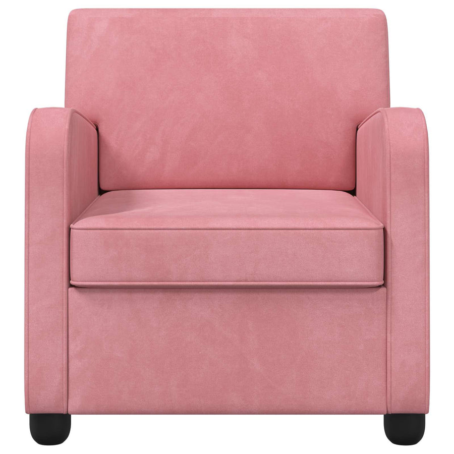 Fauteuil Roze fluweel