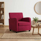 Fauteuil wijnrood fluweel 70x79x78 cm