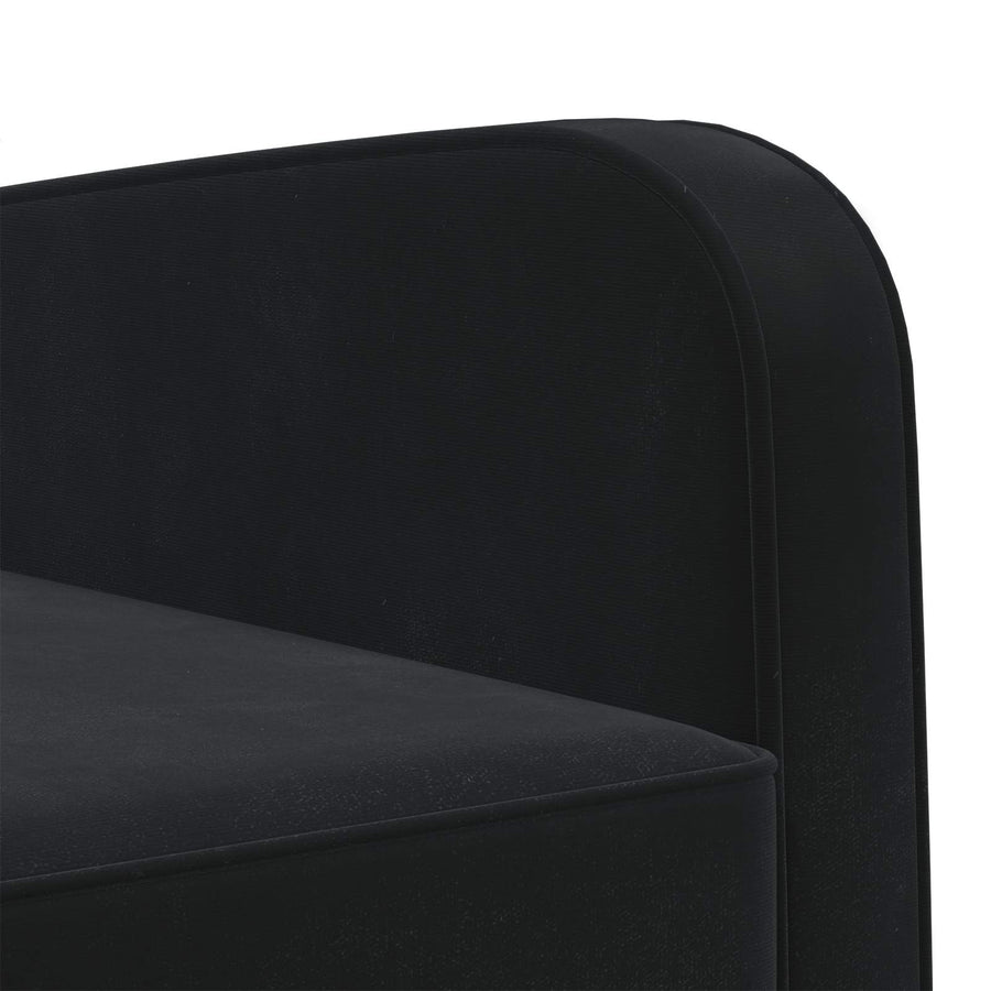 Fauteuil Zwart fluweel