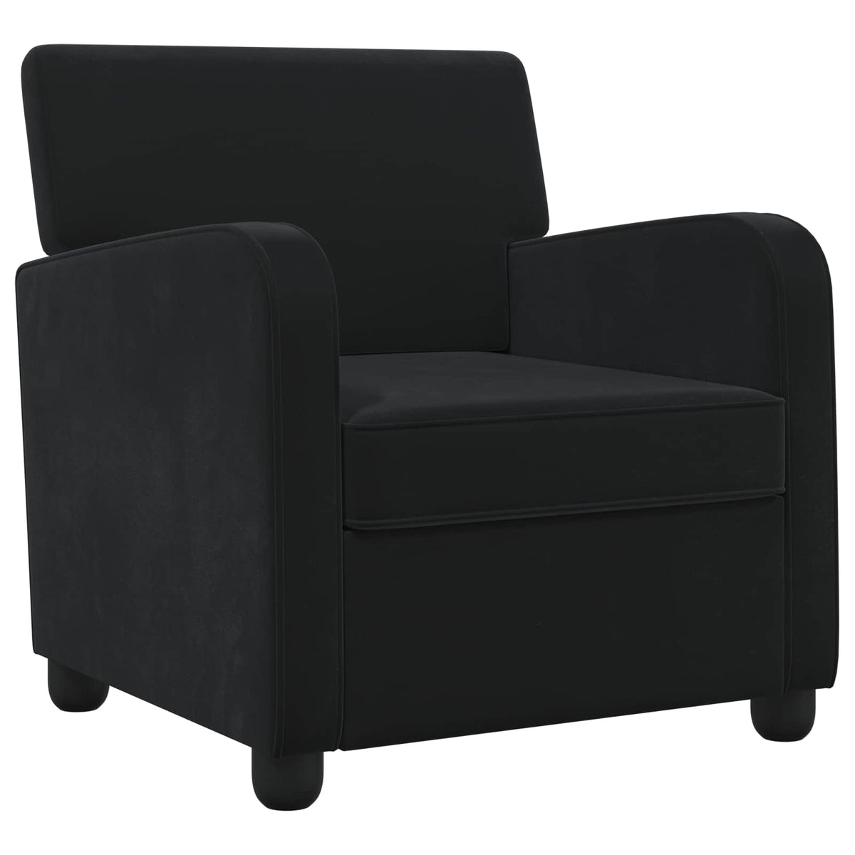 Fauteuil Zwart fluweel