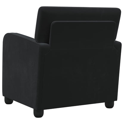 Fauteuil Zwart fluweel