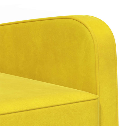 Fauteuil Geel fluweel