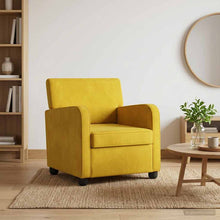 Fauteuil Geel fluweel