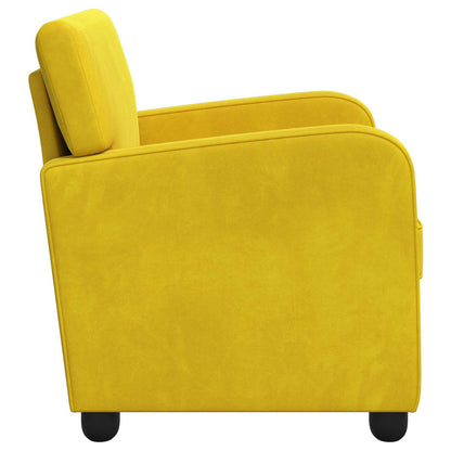 Fauteuil Geel fluweel