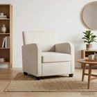 Fauteuil crèmekleurig fluweel 70x79x78 cm