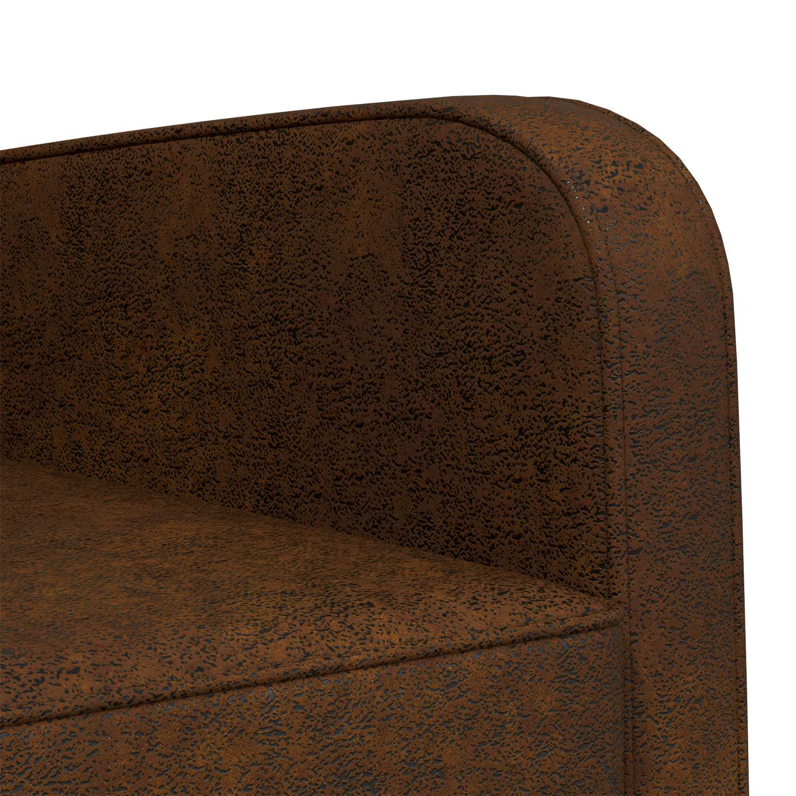 Fauteuil Bruin Nep Suede Leer