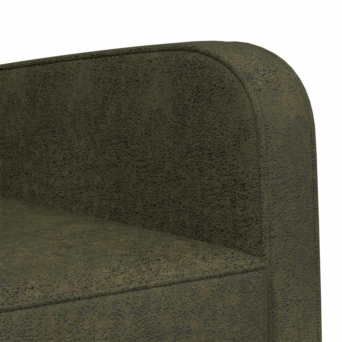 Fauteuil Legergroen Nep Suede Leer Leger groen