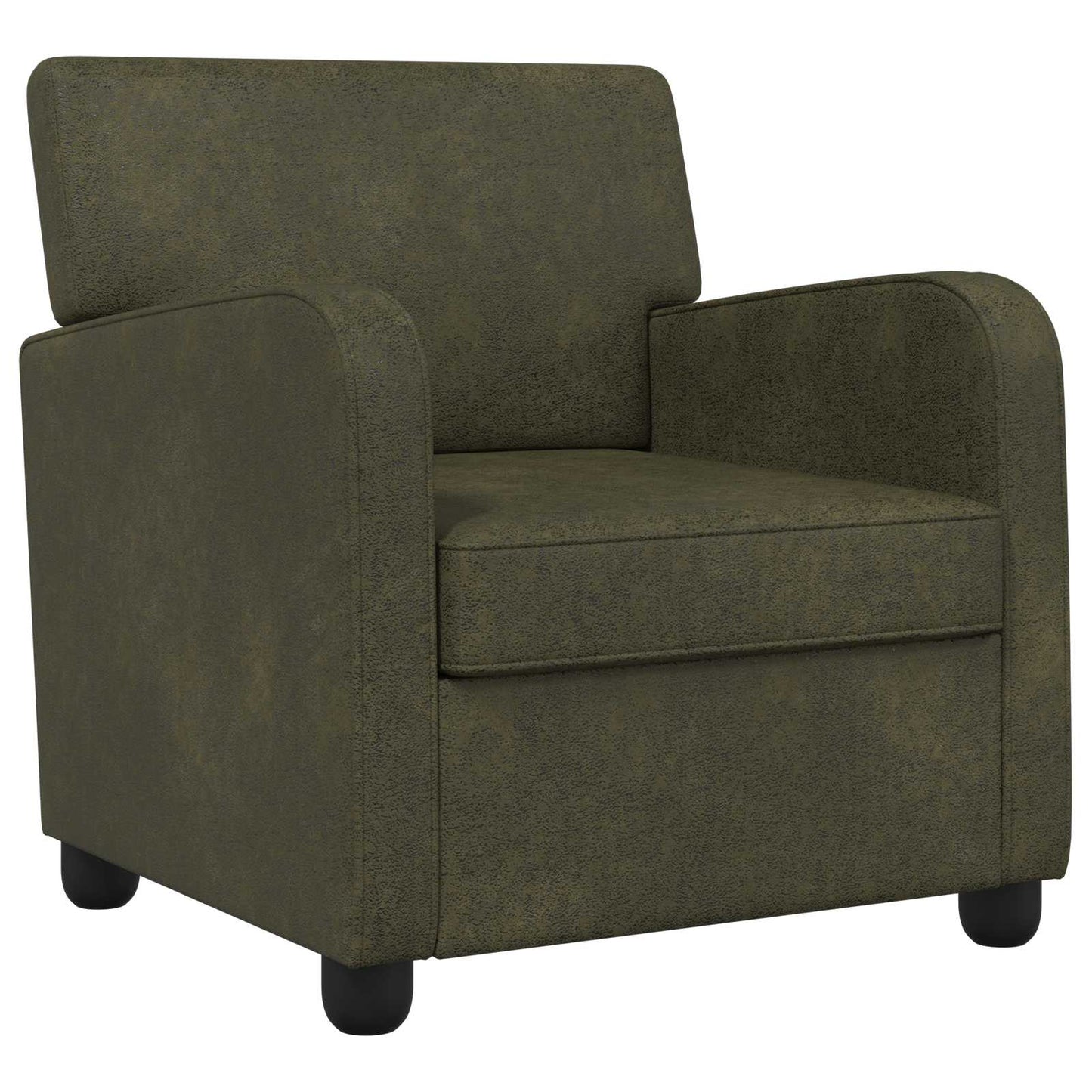 Fauteuil Legergroen Nep Suede Leer Leger groen