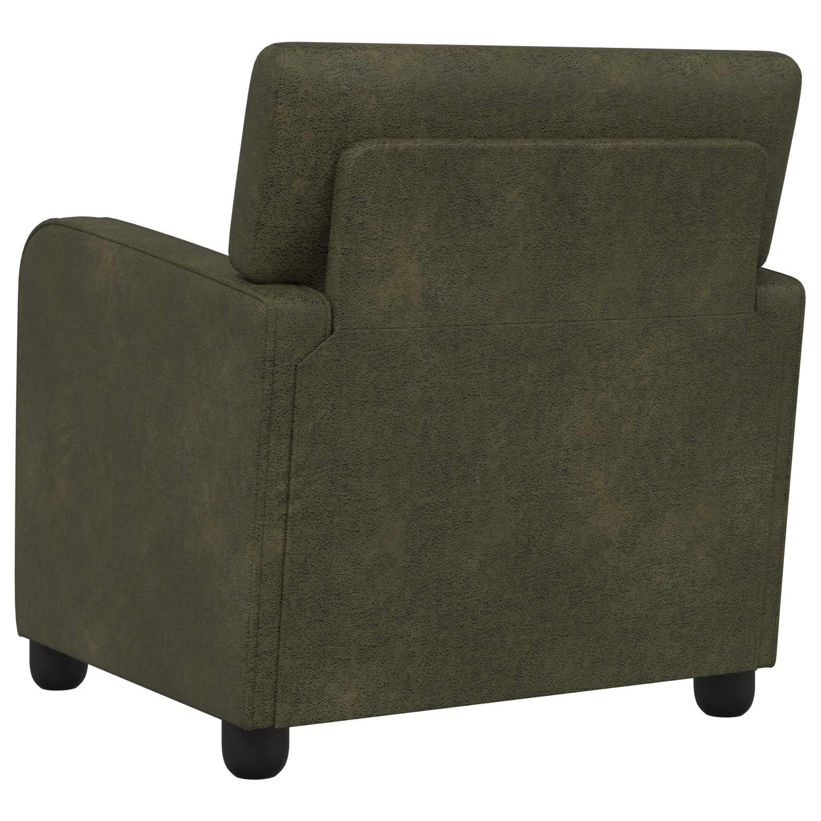 Fauteuil Legergroen Nep Suede Leer Leger groen