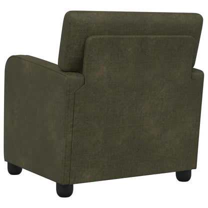 Fauteuil Legergroen Nep Suede Leer Leger groen