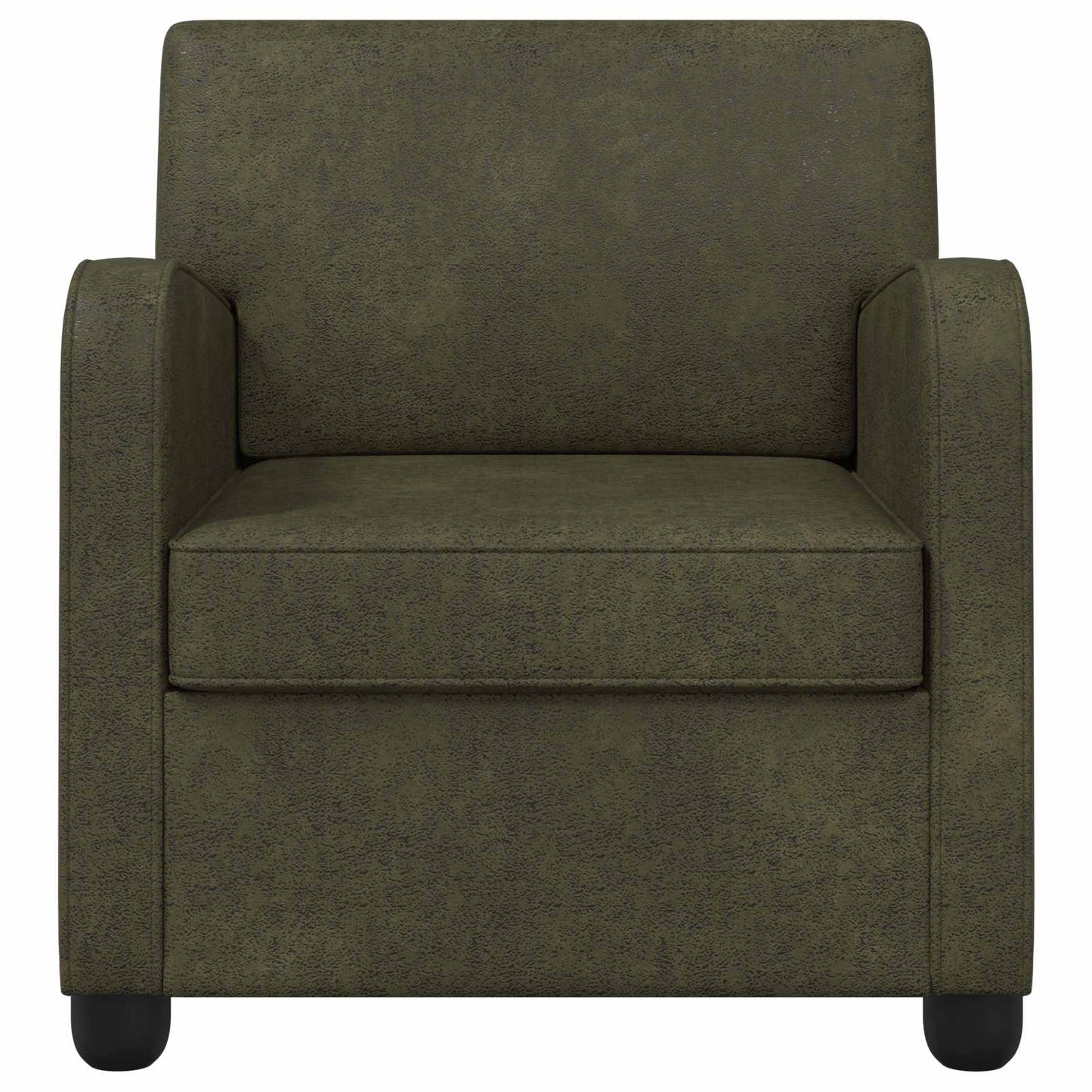 Fauteuil Legergroen Nep Suede Leer Leger groen