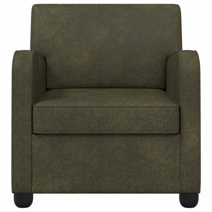 Fauteuil Legergroen Nep Suede Leer Leger groen