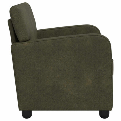 Fauteuil Legergroen Nep Suede Leer Leger groen