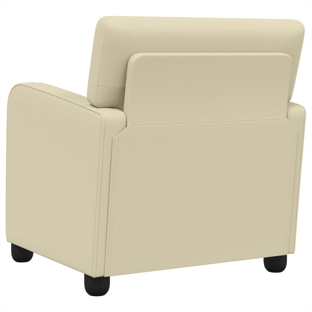 Fauteuil Crèmekleurig Kunstleer