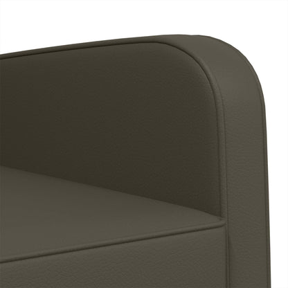 Fauteuil Grijs Kunstleer