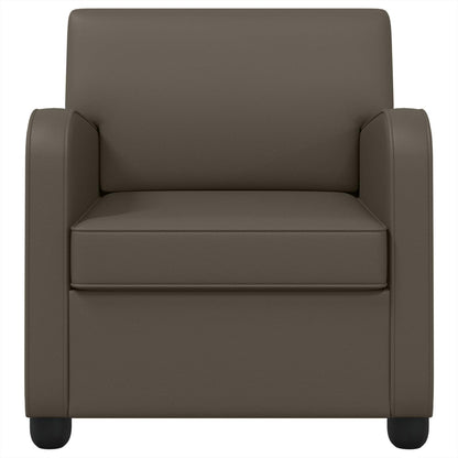 Fauteuil Grijs Kunstleer
