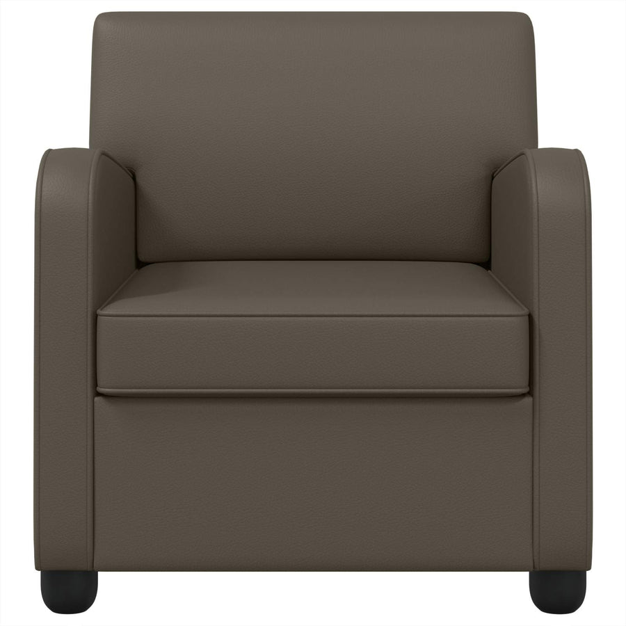 Fauteuil Grijs Kunstleer