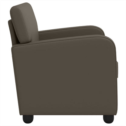 Fauteuil Grijs Kunstleer