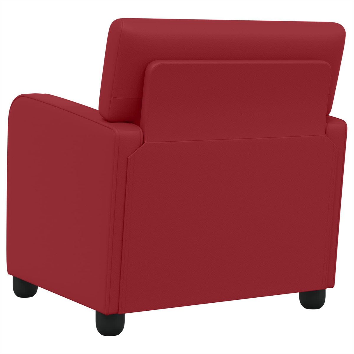 Fauteuil Wijnrood Kunstleer