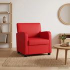 Fauteuil rood kunstleer 70x79x78 cm