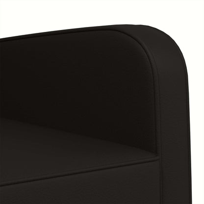 Fauteuil Zwart Kunstleer