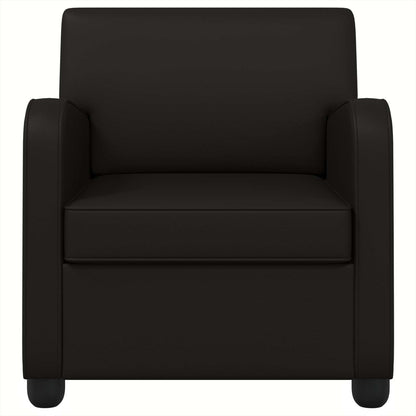 Fauteuil Zwart Kunstleer