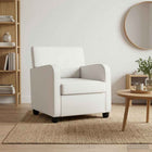 Fauteuil wit kunstleer 70x79x78 cm
