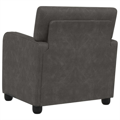 Fauteuil Antiekzwart Kunstleer