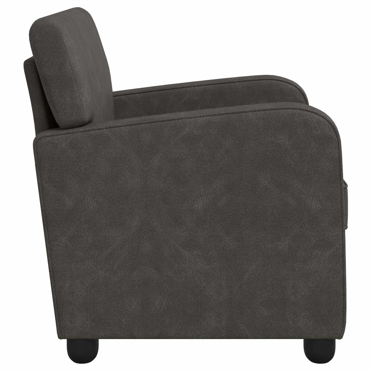 Fauteuil Antiekzwart Kunstleer