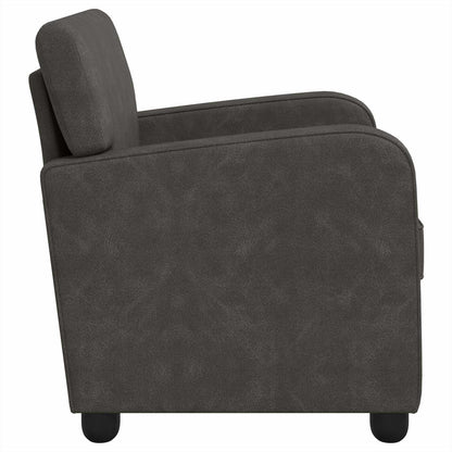 Fauteuil Antiekzwart Kunstleer