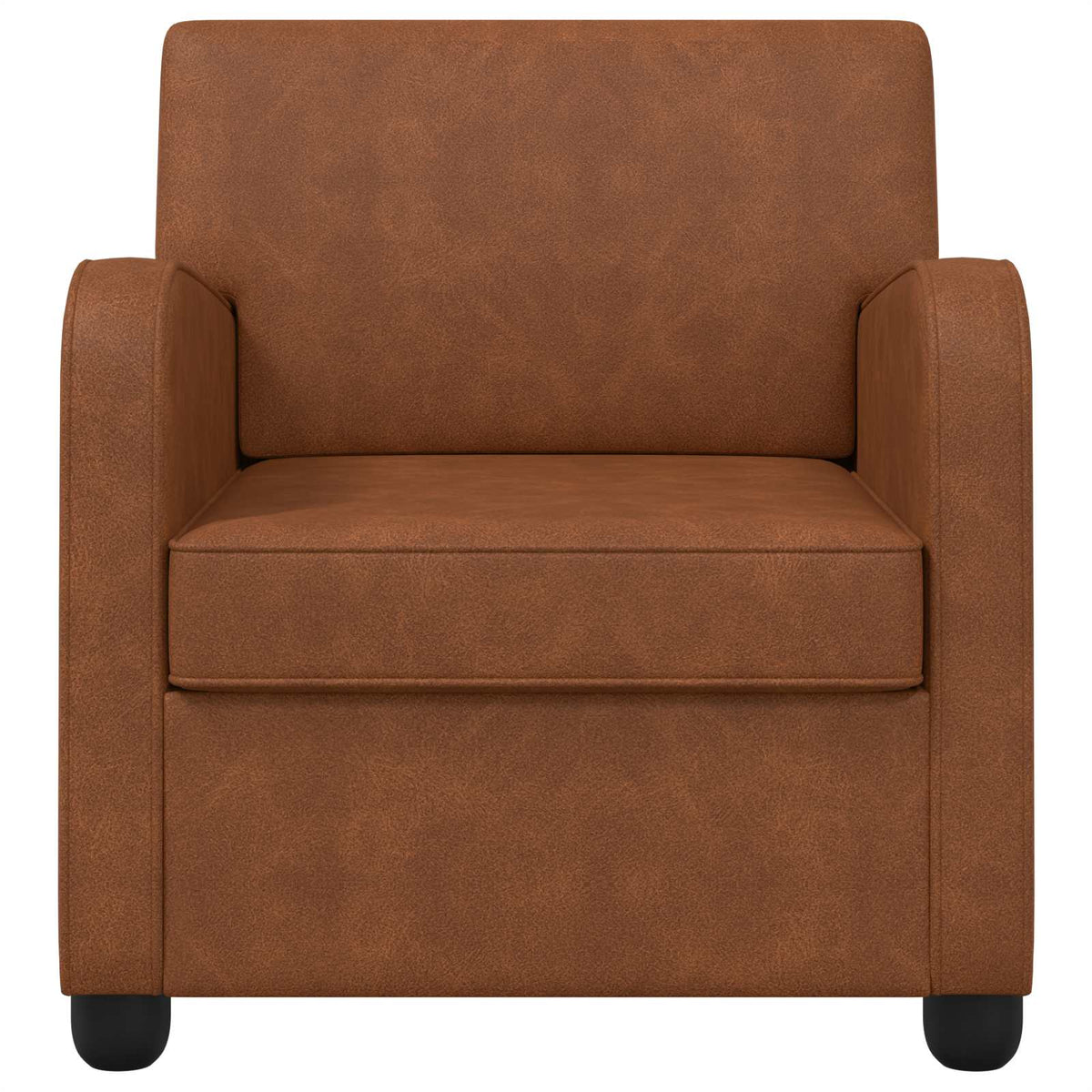 Fauteuil Antiek Bruin Kunstleer