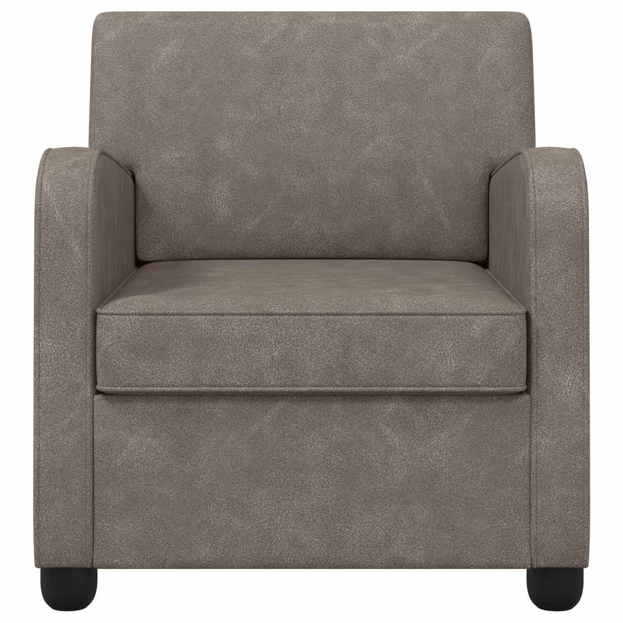 Fauteuil Antiekgrijs Kunstleer