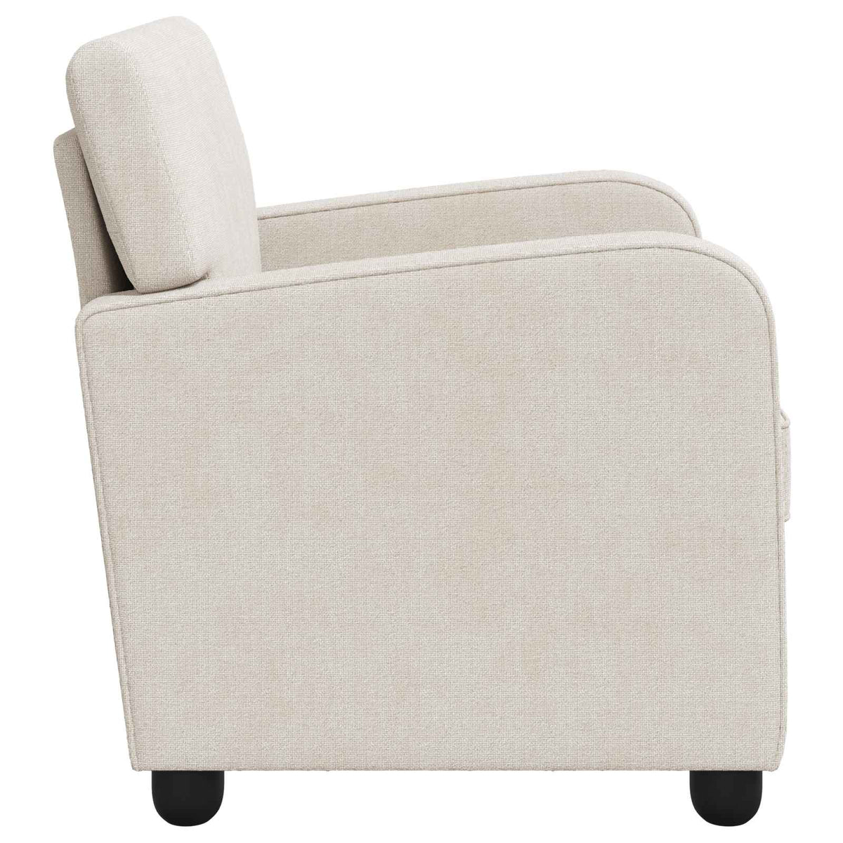 Fauteuil Crèmekleurig Chenille