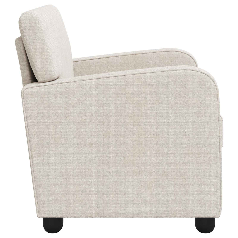 Fauteuil Crèmekleurig Chenille