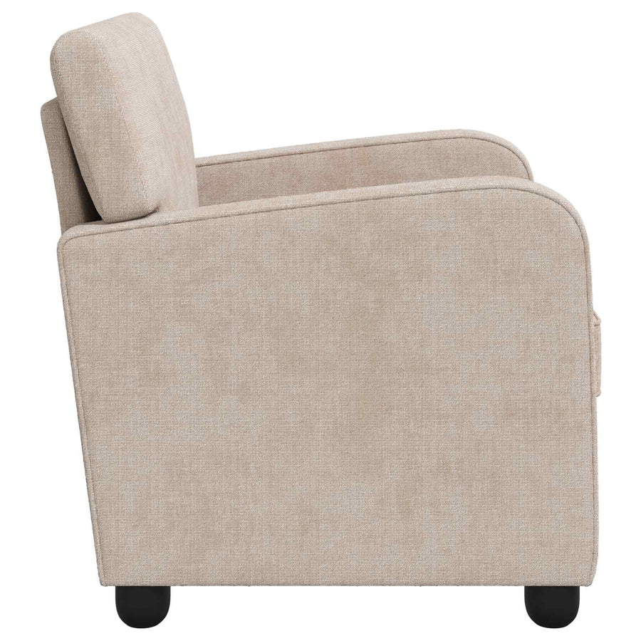 Fauteuil Beige Chenille