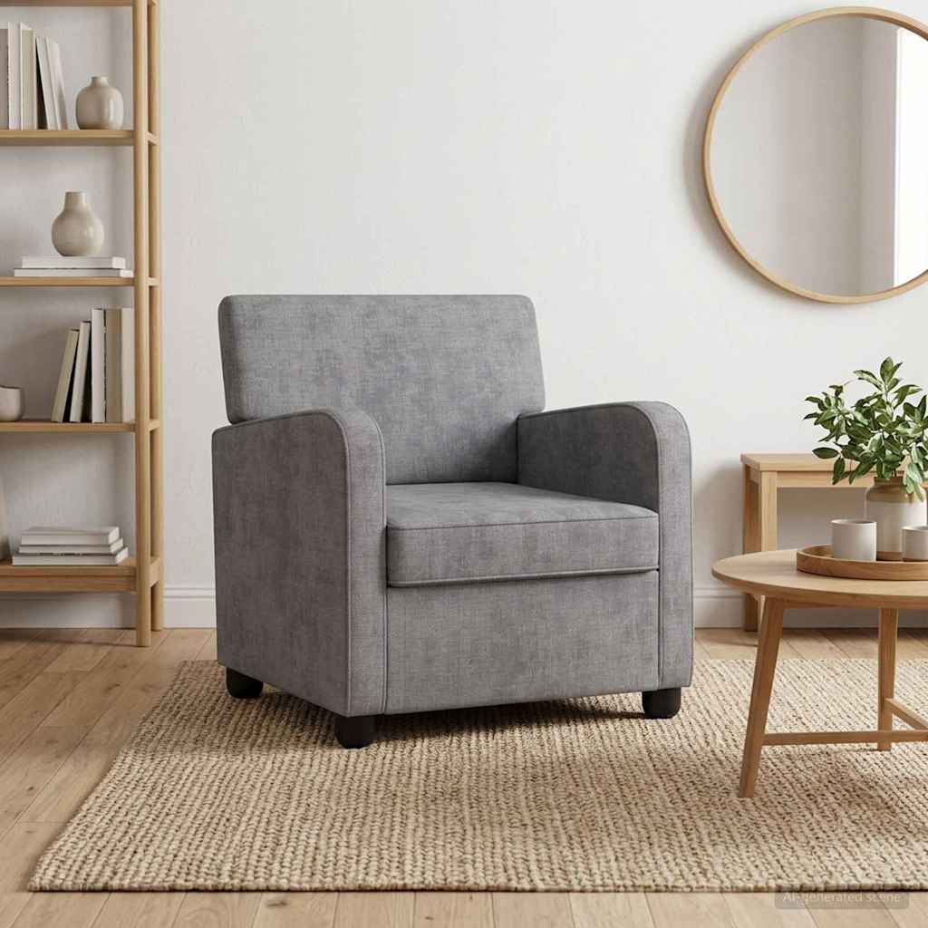 Fauteuil Lichtgrijs Chenille