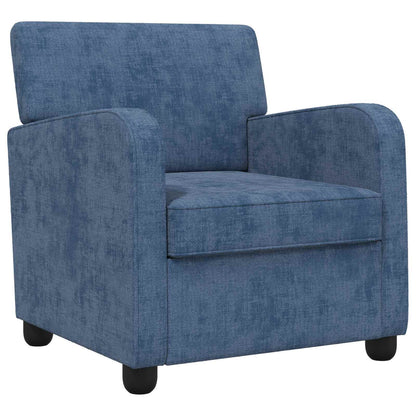 Fauteuil Blauw Chenille