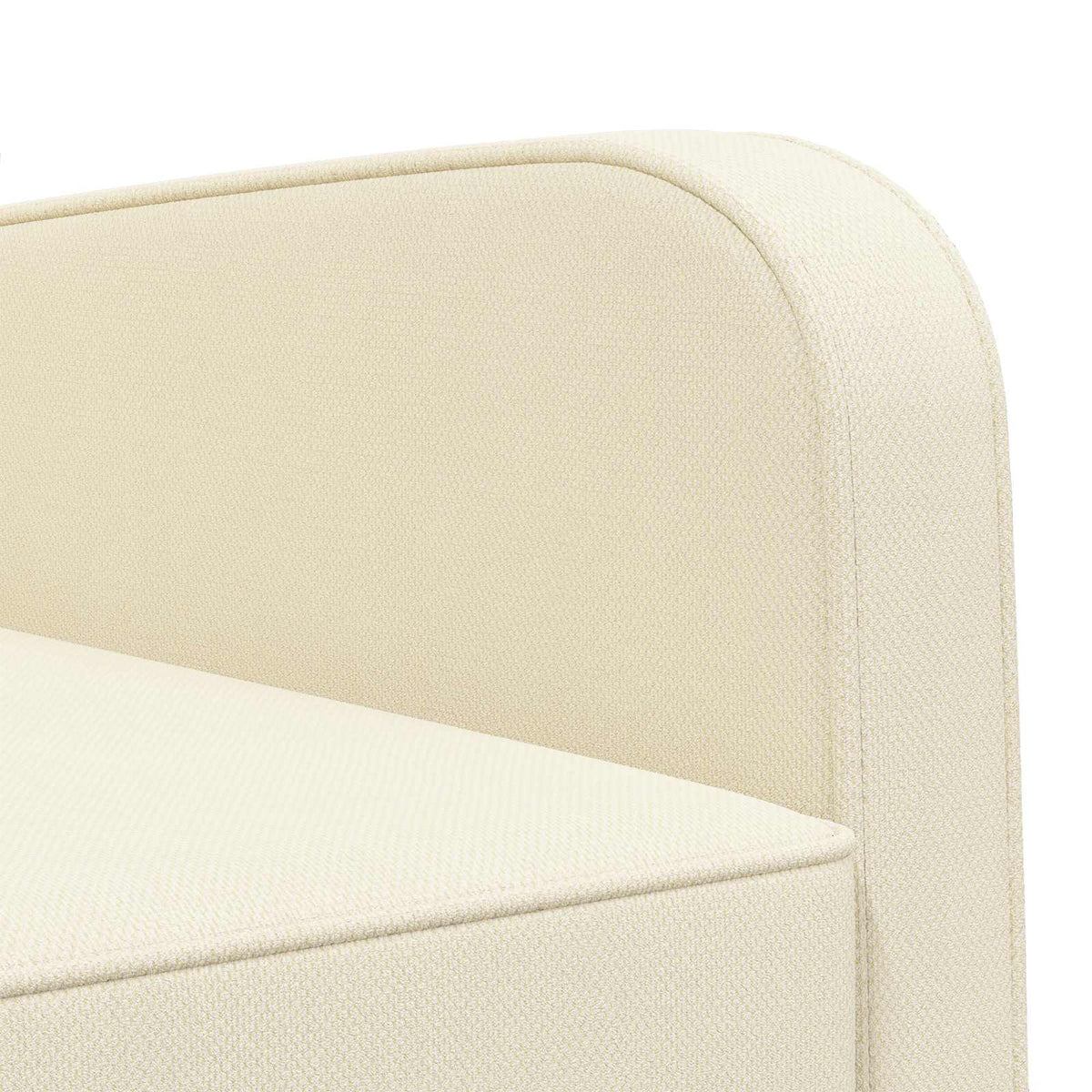 Fauteuil Crèmekleurig fluweel