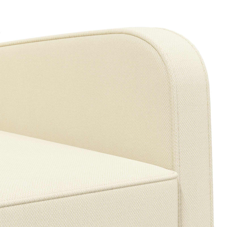Fauteuil Crèmekleurig fluweel