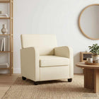 Fauteuil crèmekleurig fluweel 70x79x78 cm