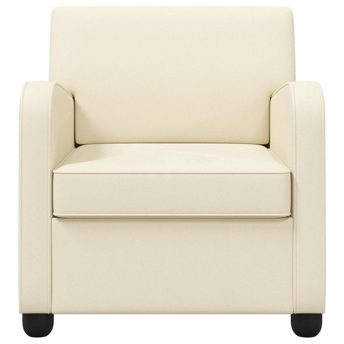 Fauteuil Crèmekleurig fluweel
