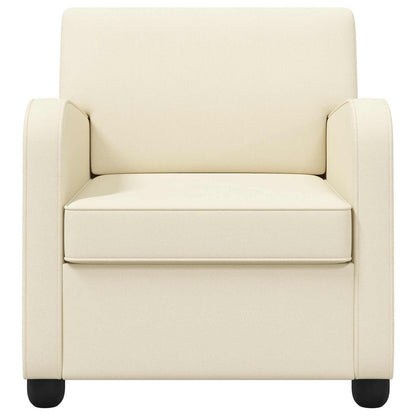 Fauteuil Crèmekleurig fluweel