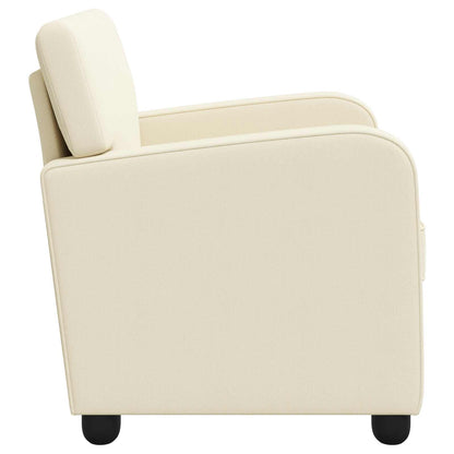 Fauteuil Crèmekleurig fluweel
