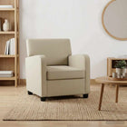 Fauteuil zand fluweel 70x79x78 cm